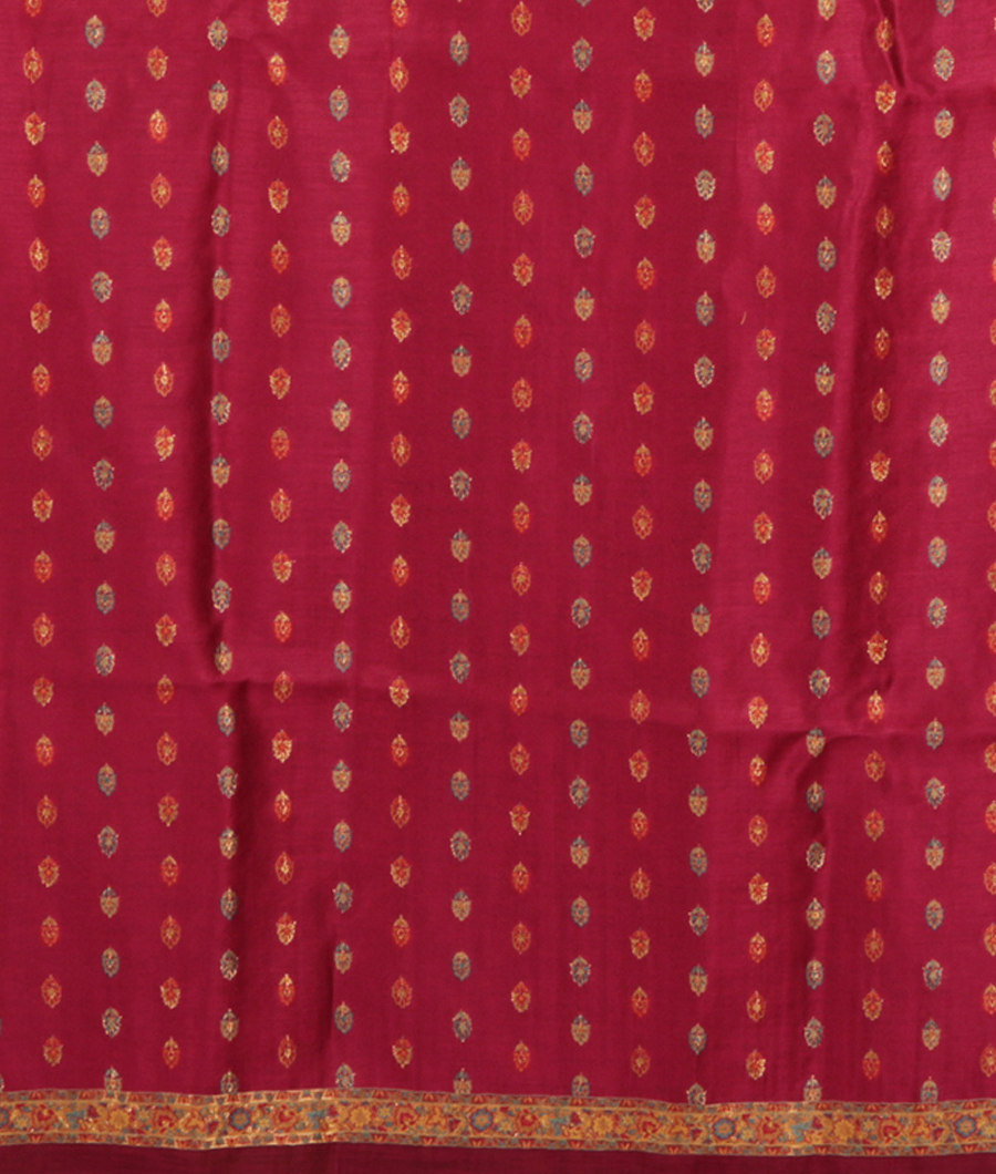 Purple Cashmere Kani Silk Saree T2851703