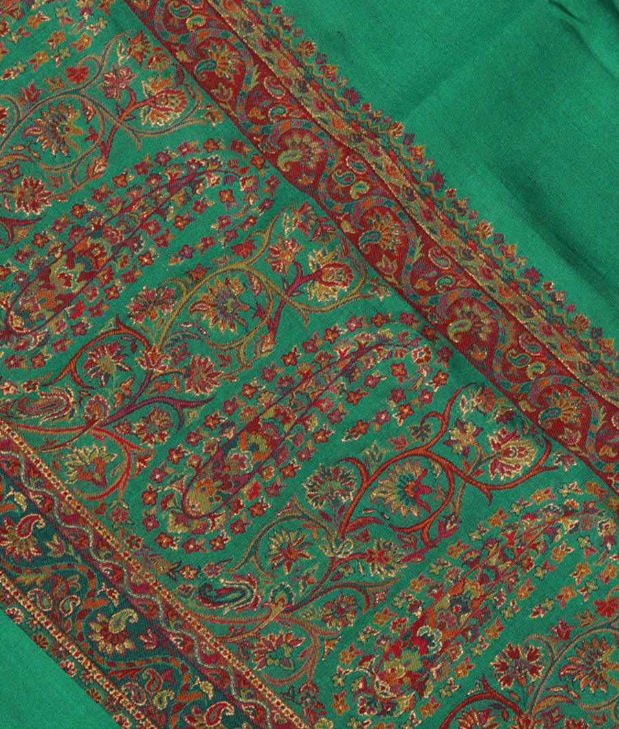 Green Cashmere Kani Silk Saree T286603-image