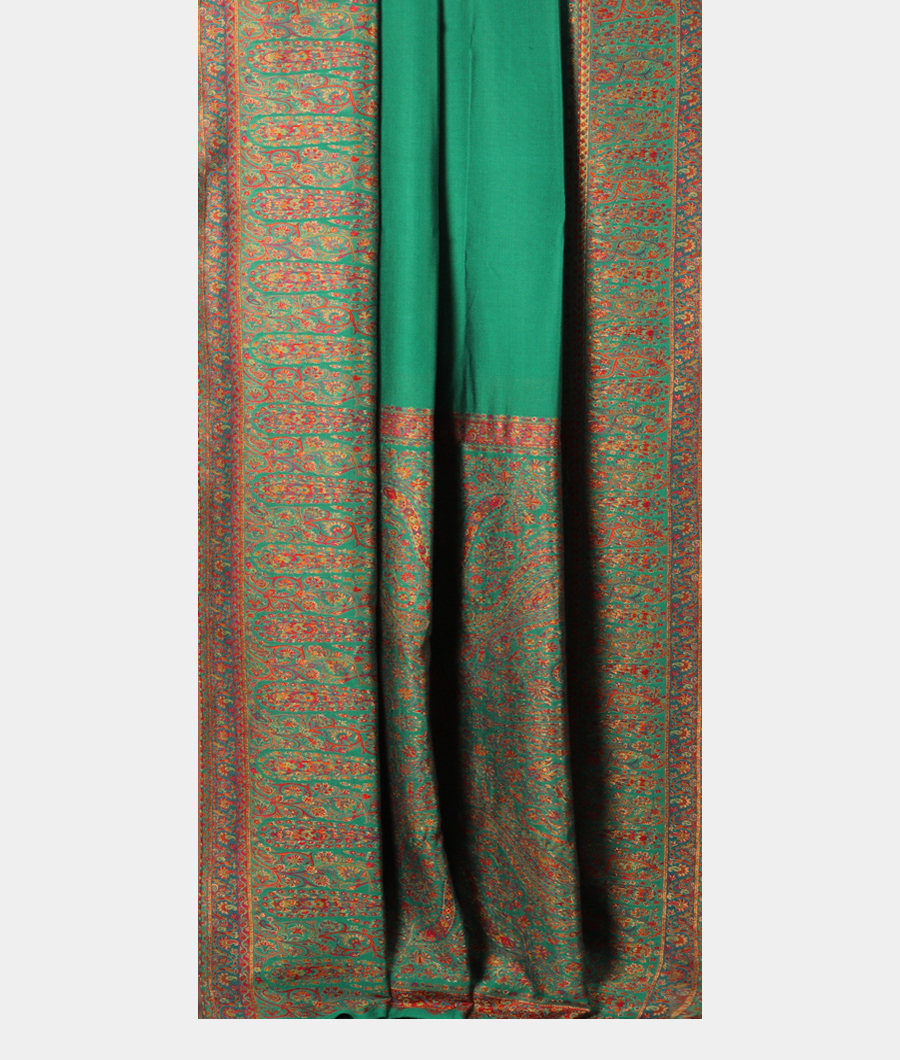 Green Cashmere Kani Silk Saree T2866032