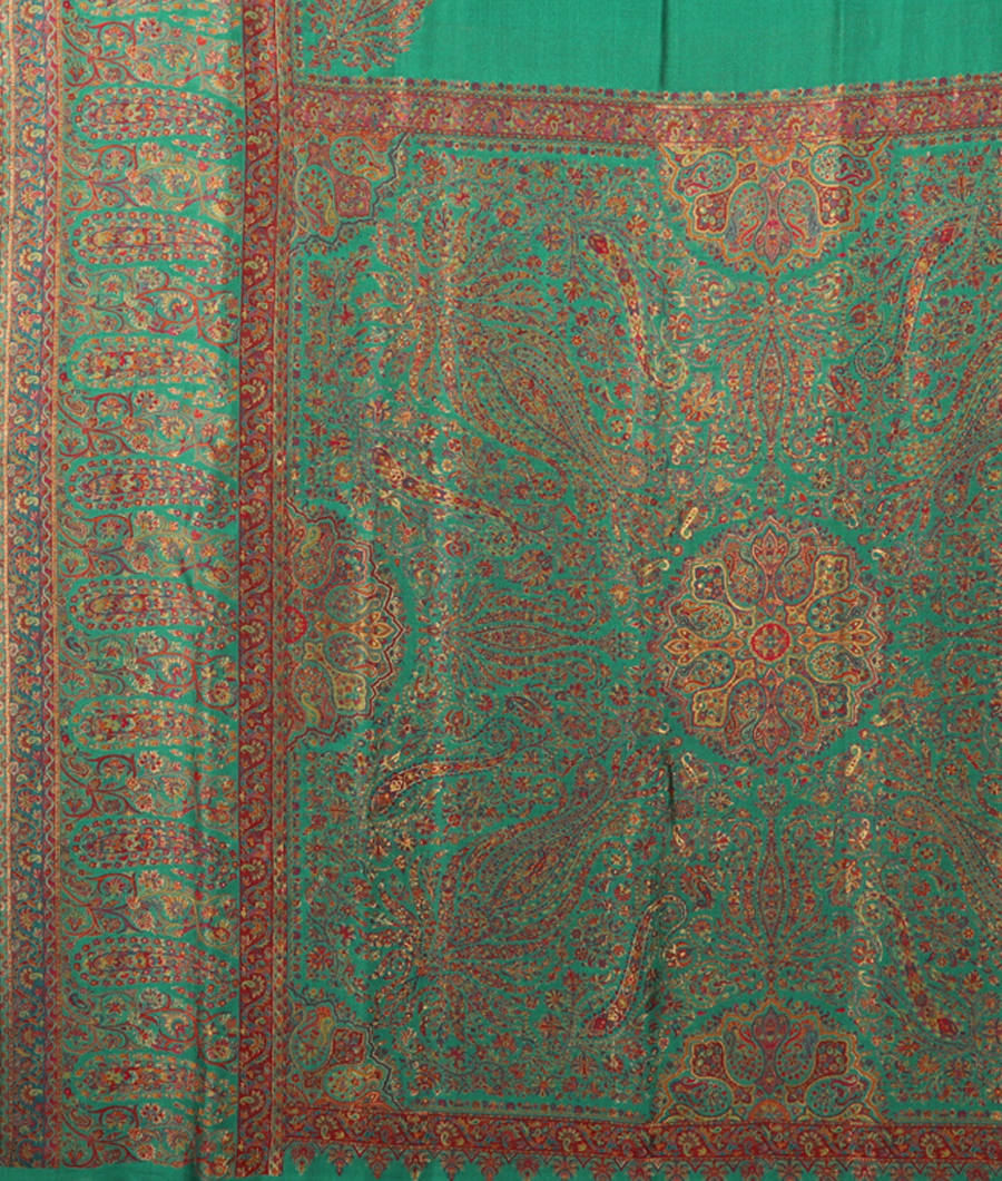 Green Cashmere Kani Silk Saree T2866034