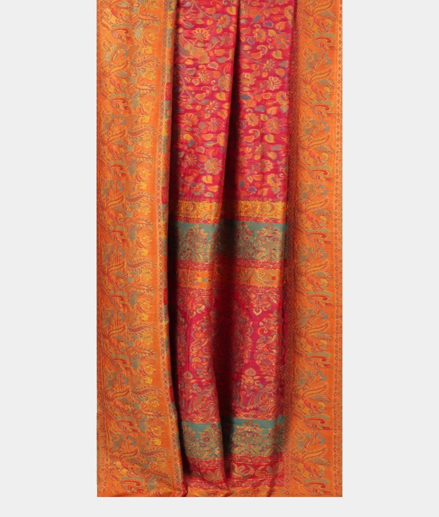 Pink Cashmere Kani Silk Saree T2851642