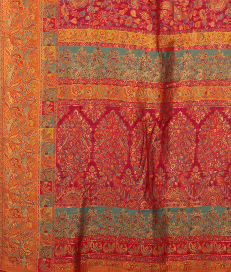 Pink Cashmere Kani Silk Saree T2851644