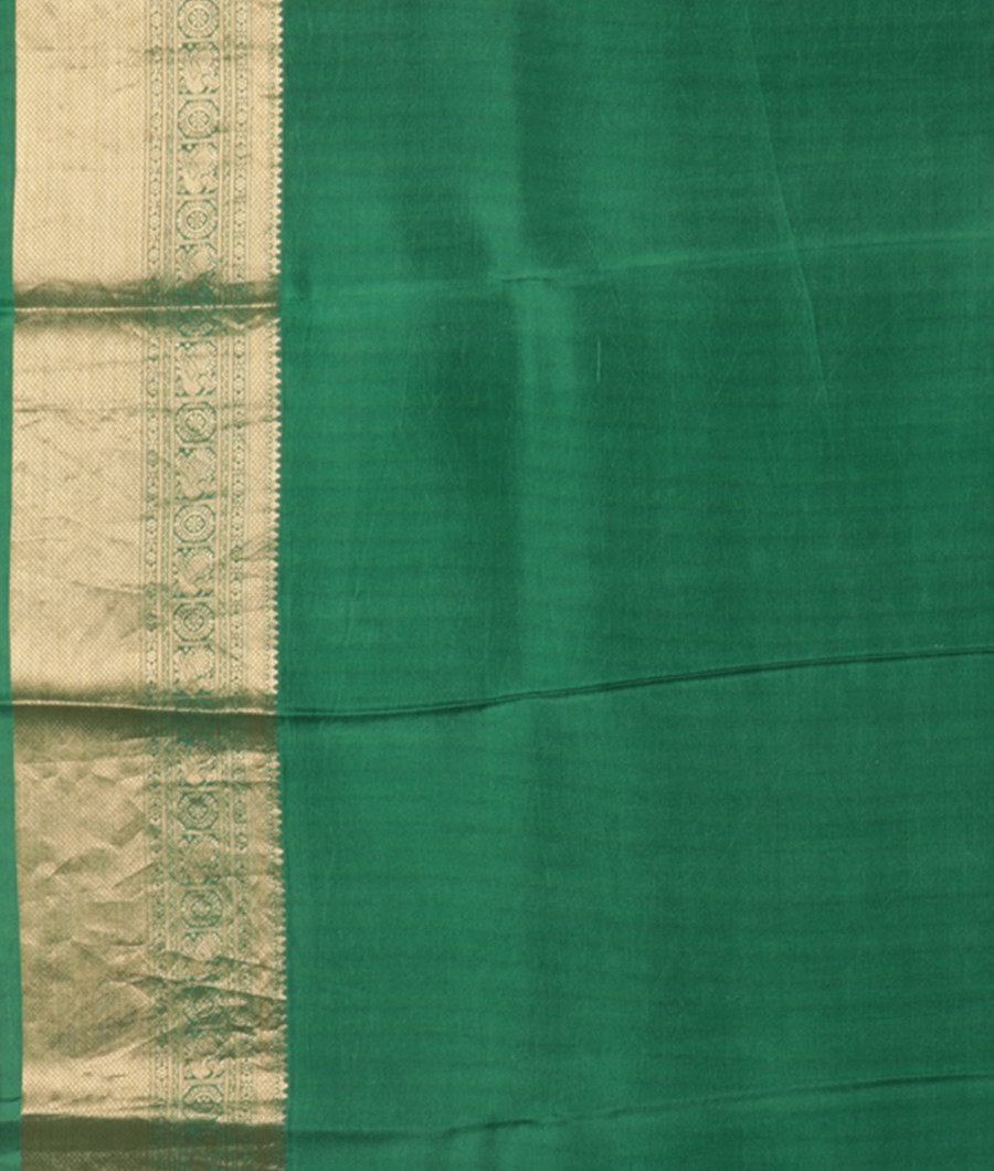 Green Printed Soft Silk Saree T2244493