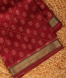 Maroon Soft Tussar Printed Saree T2952921