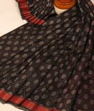 Black Soft Tussar Printed Saree T2952942