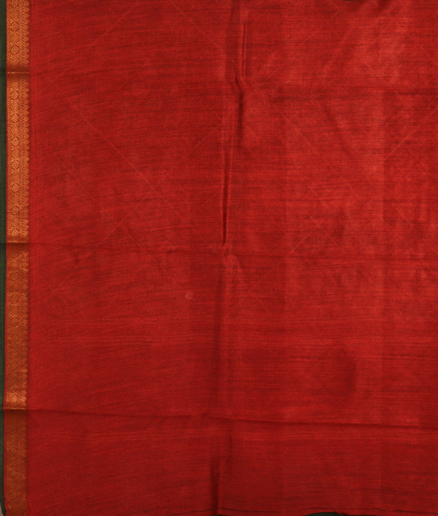 Green Soft Tussar Printed Saree T2952543