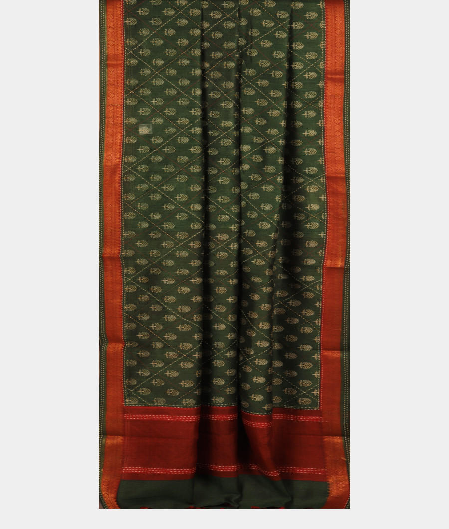 Green Soft Tussar Printed Saree T2952545