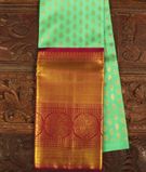 Light Green Handwoven Kanjivaram Silk Pavadai T2786701