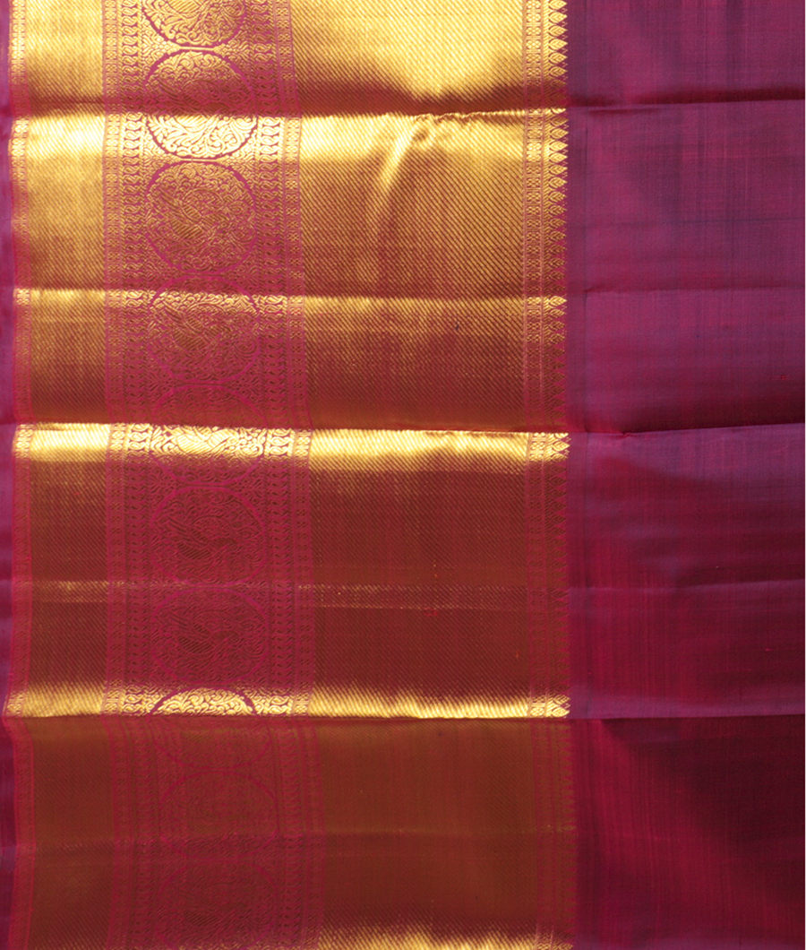 Green Handwoven Kanjivaram Silk Pavadai T2786362