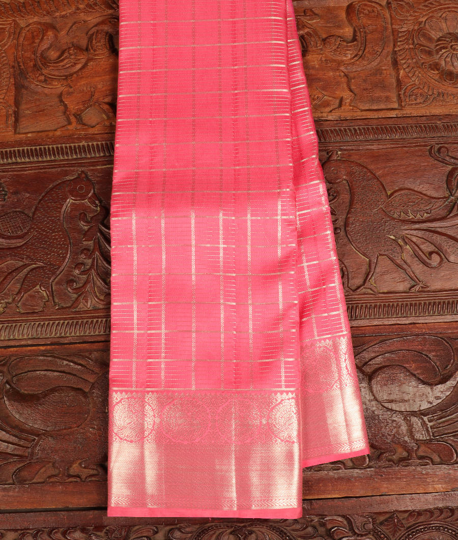 Pink Handwoven Kanjivaram Silk Saree T295979-image
