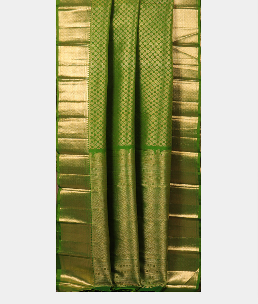 Green Handwoven Kanjivaram Silk Saree T2689232