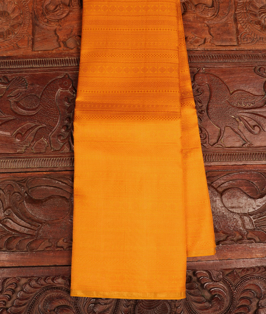 Yellow Handwoven Kanjivaram Silk Saree T302613-image