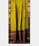 Yellow and Green Handwoven Kanjivaram Silk Saree T3025372