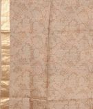  Light Brown Tussar Printed Saree T2995173