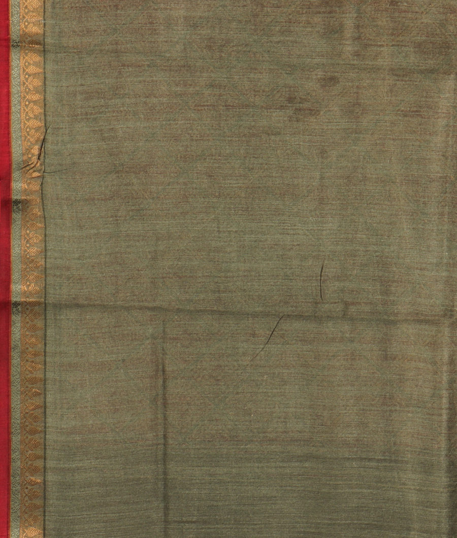 Maroon Tussar Printed Saree T2953233