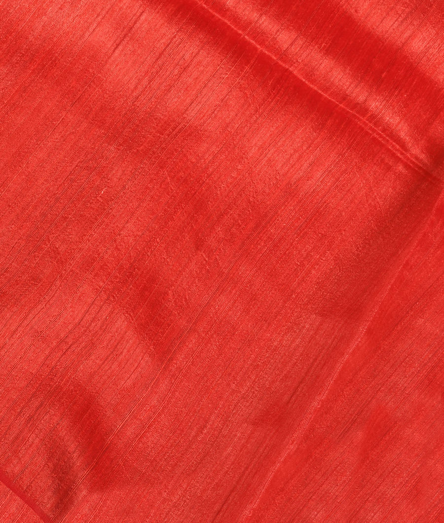 Dark Peach Handwoven Tussar Saree T296151-image