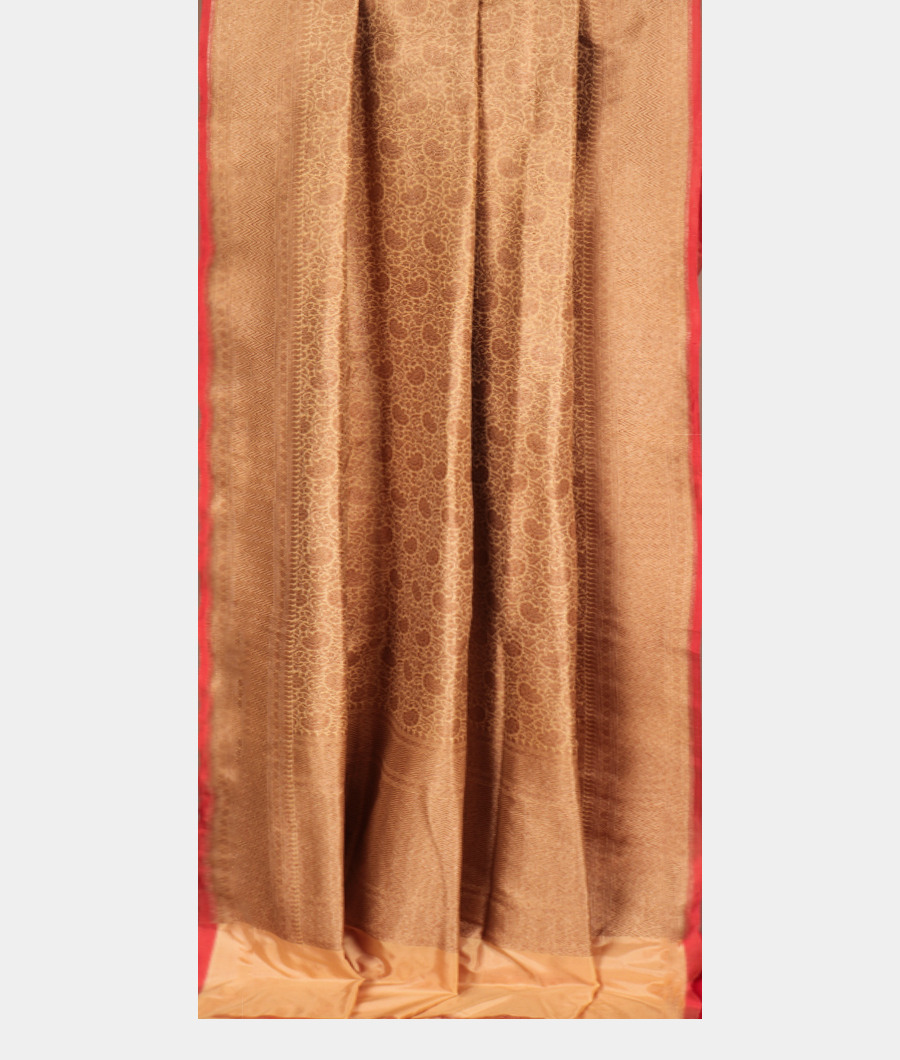 Cream Banaras Silk Saree T2992282