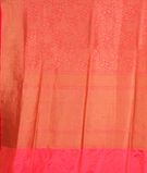 Pinkish Orange Banaras Silk Saree T2913764