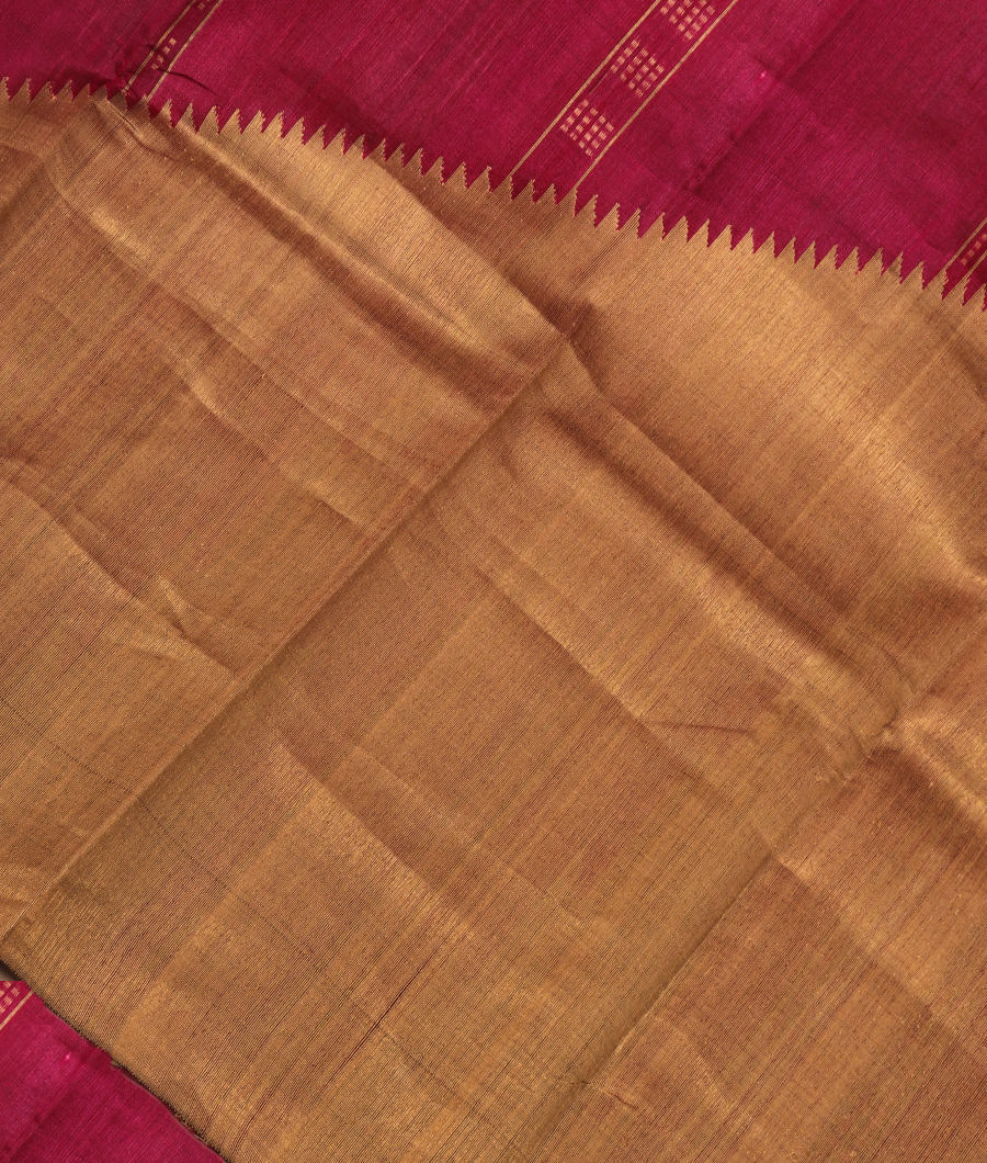 Purple Tussar Printed Saree T297268-image