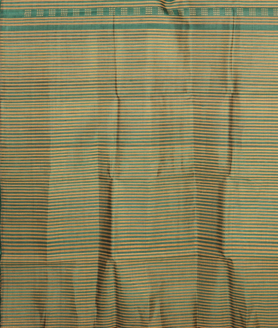 Bluish Green Tussar Printed Saree T2972693