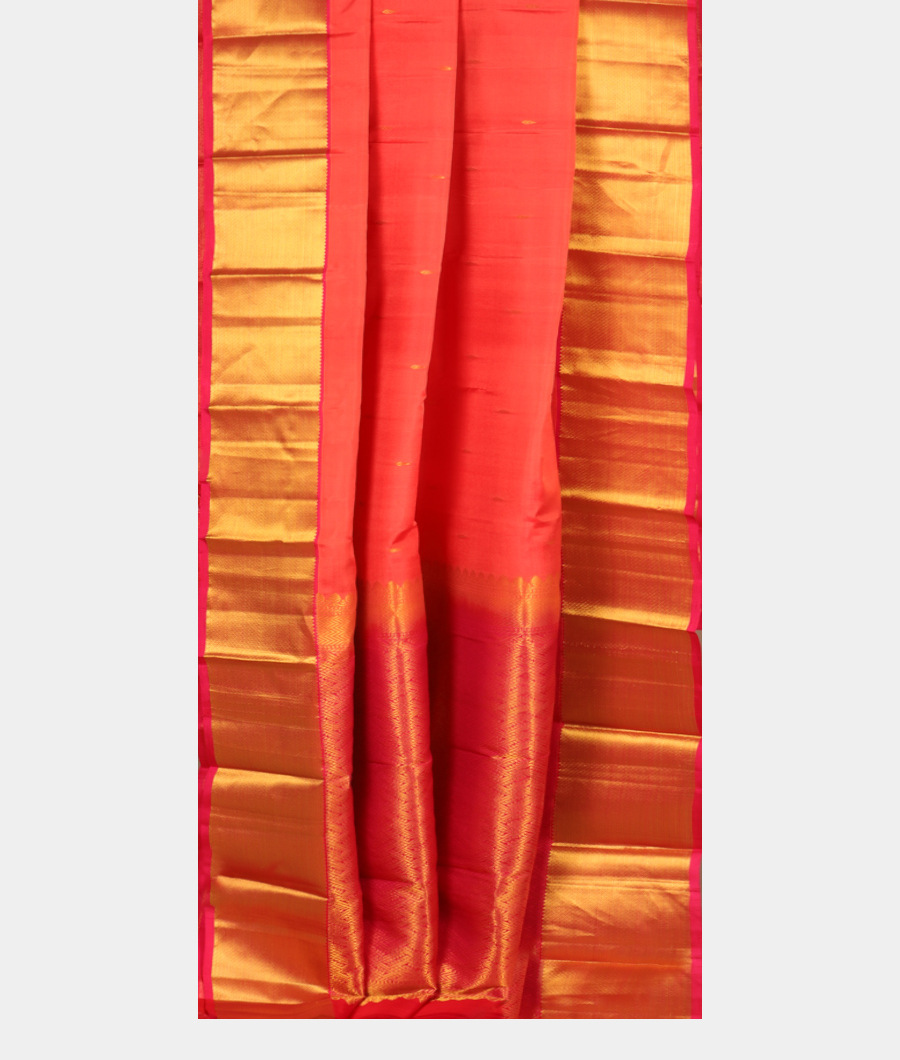 Orangish Pink Soft Silk Saree T2966562