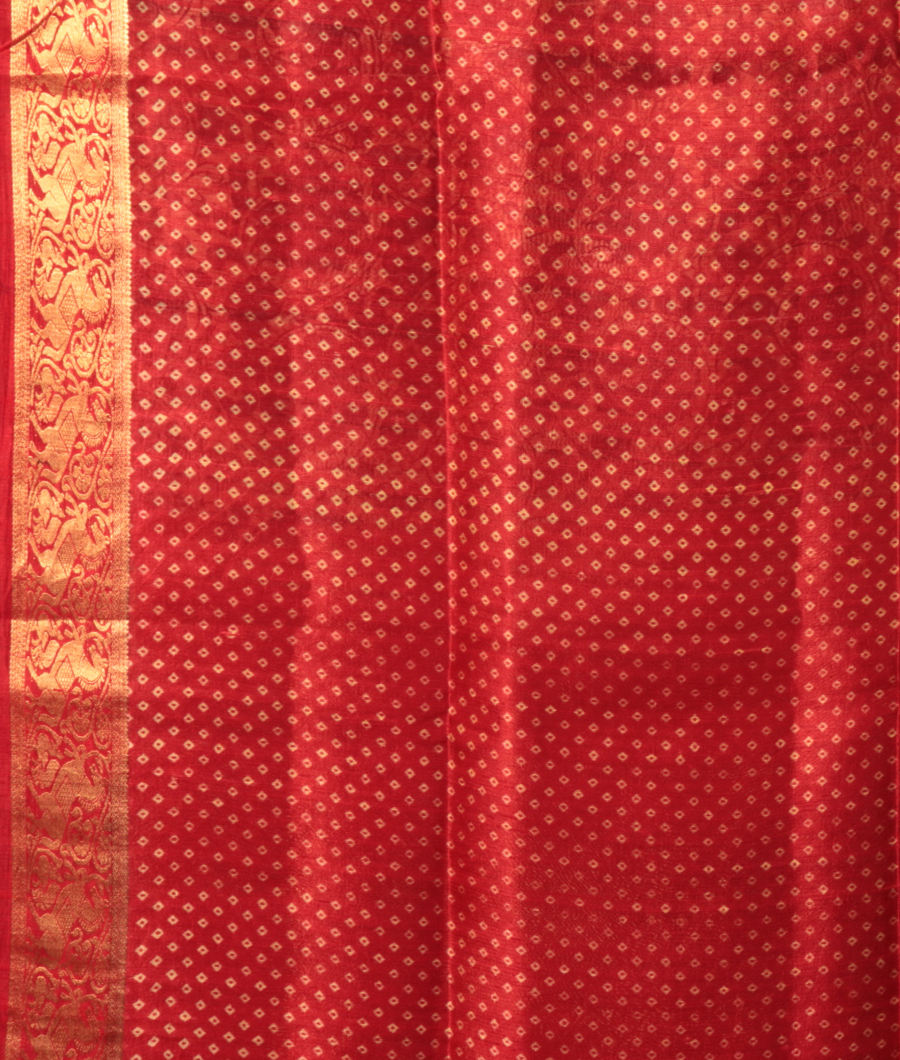 Off White Tussar Printed Saree T2791833