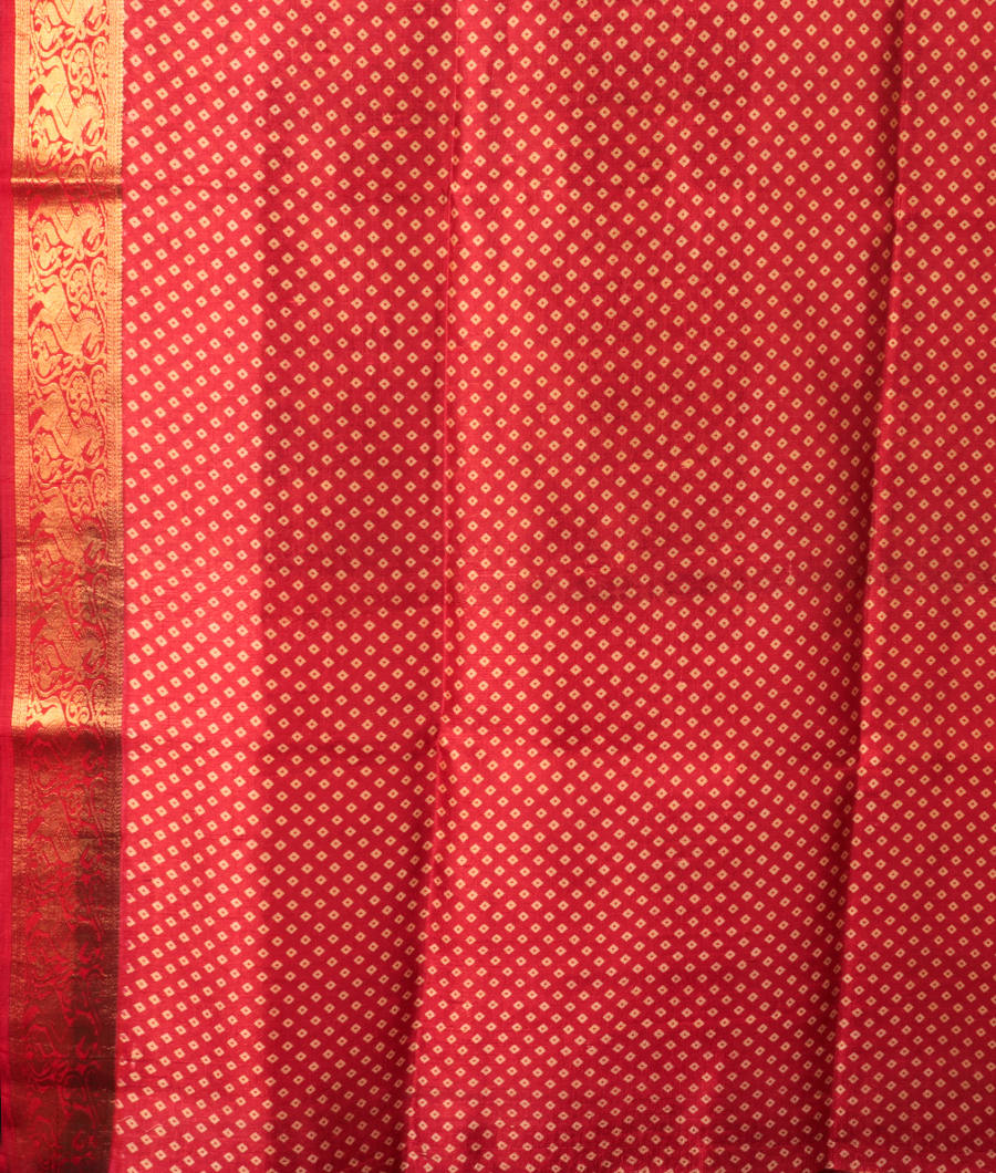 Brown Tussar Printed Saree T2791723
