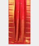Pinkish Orange Handwoven Kanjivaram Silk Saree T2907782