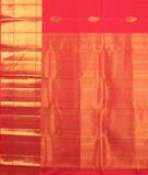 Pinkish Orange Handwoven Kanjivaram Silk Saree T2907784