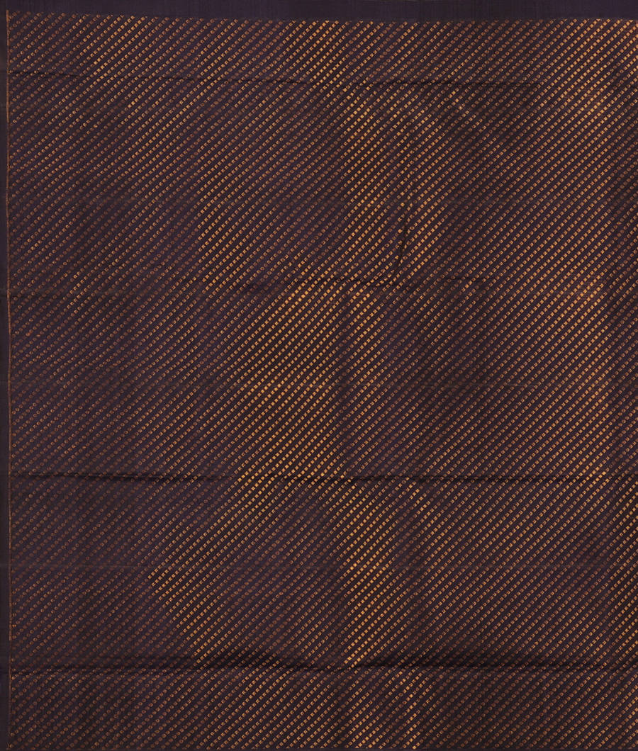 Midnight Blue Handwoven Kanjivaram Silk Saree T2946533