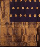 Midnight Blue Handwoven Kanjivaram Silk Saree T2946534