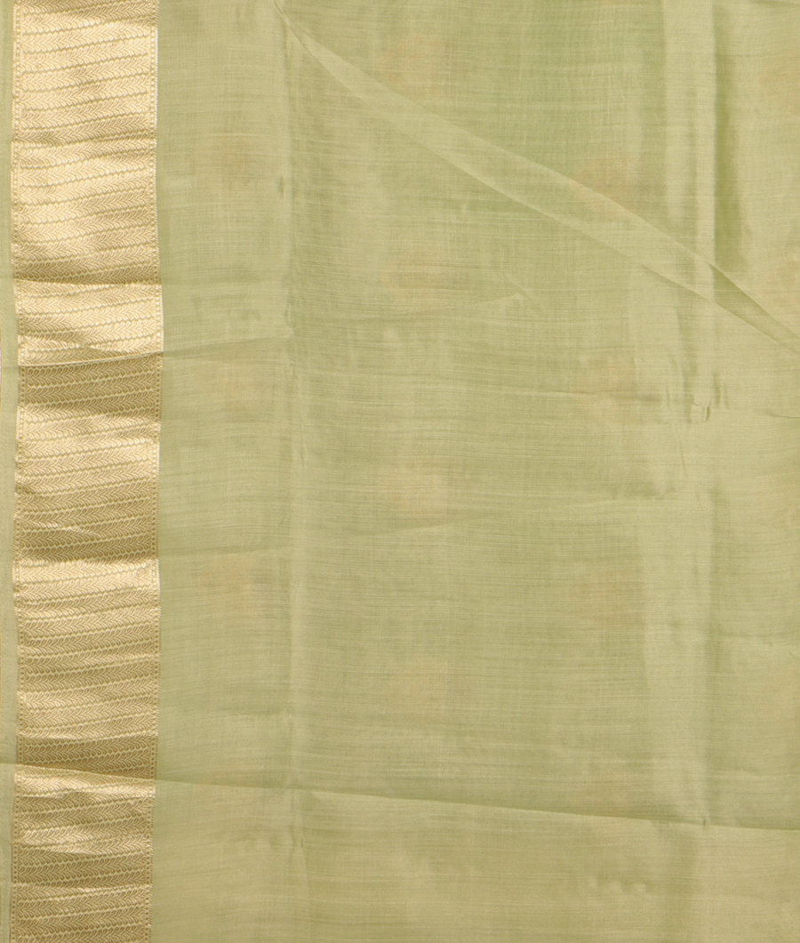 Green Chaniya Embroidery Silk Saree T2999933