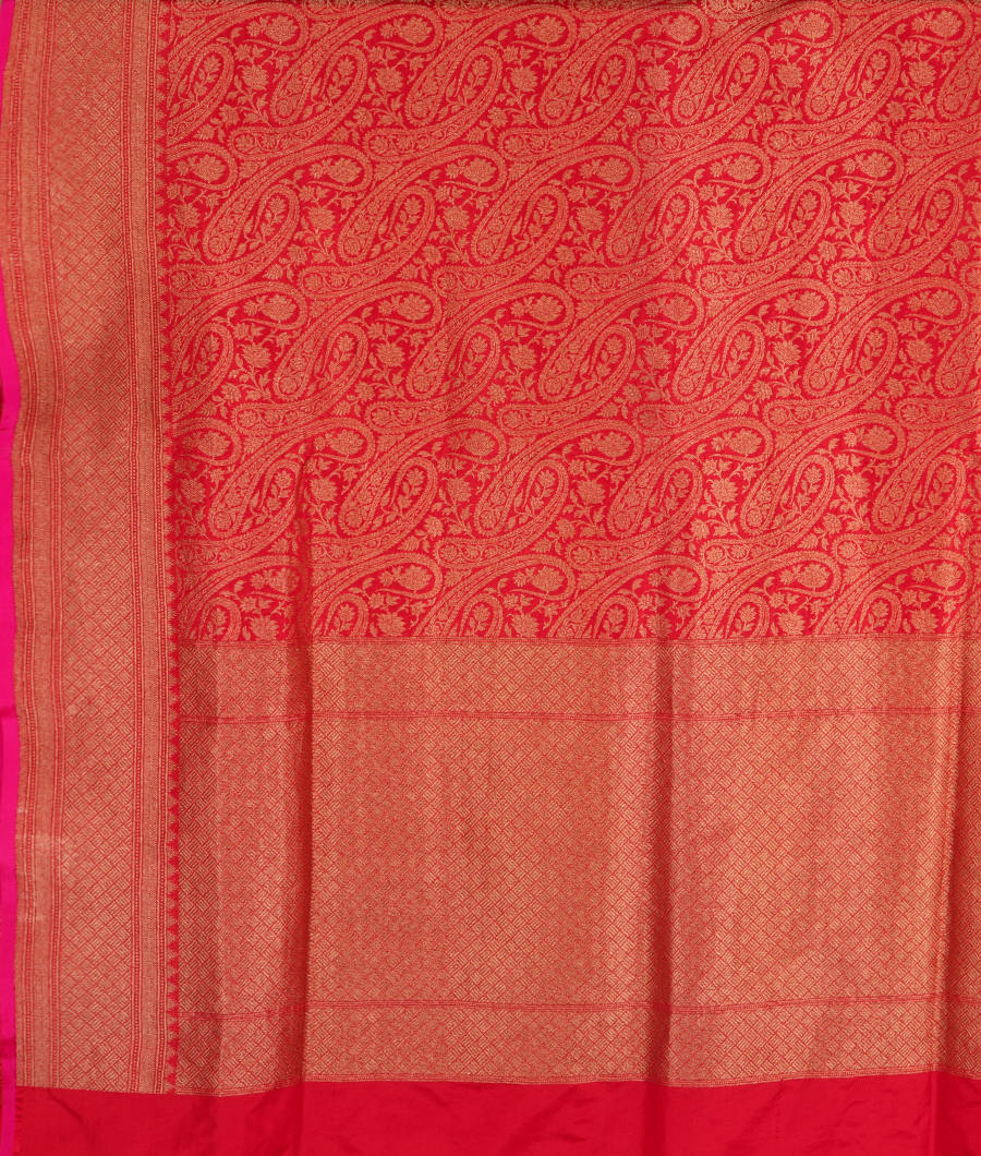 Red Banaras Silk Saree T2854854