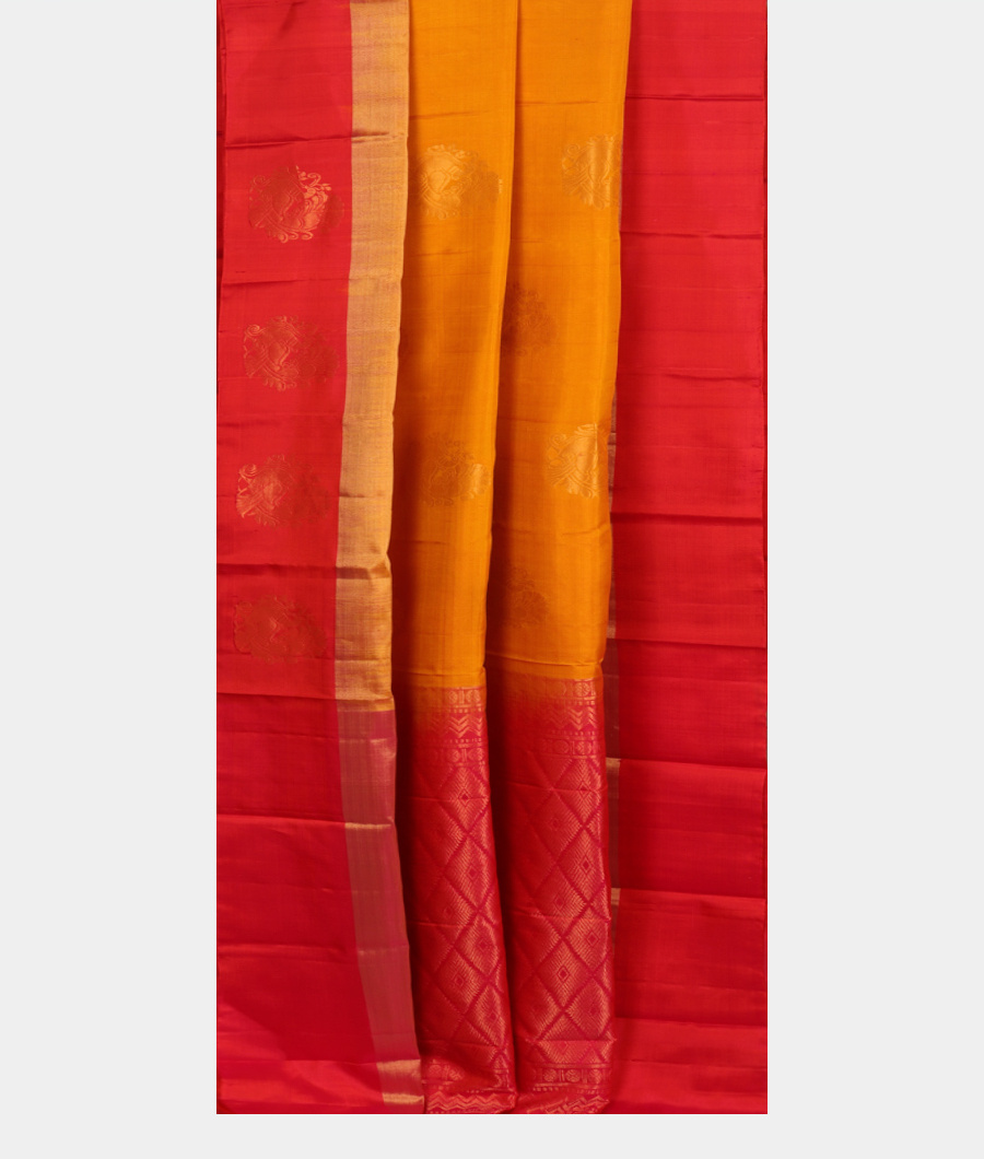 Yellow Soft Silk Saree T2947132