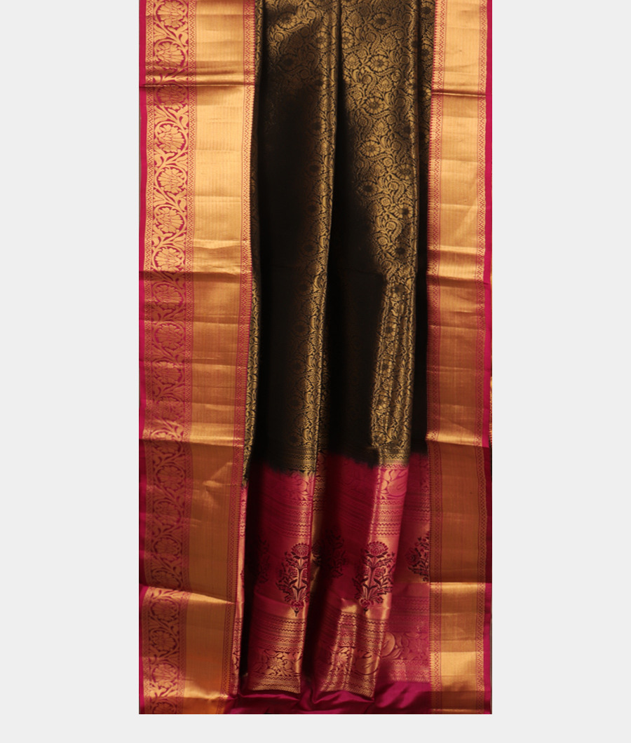 Black Soft Silk Saree T2751412