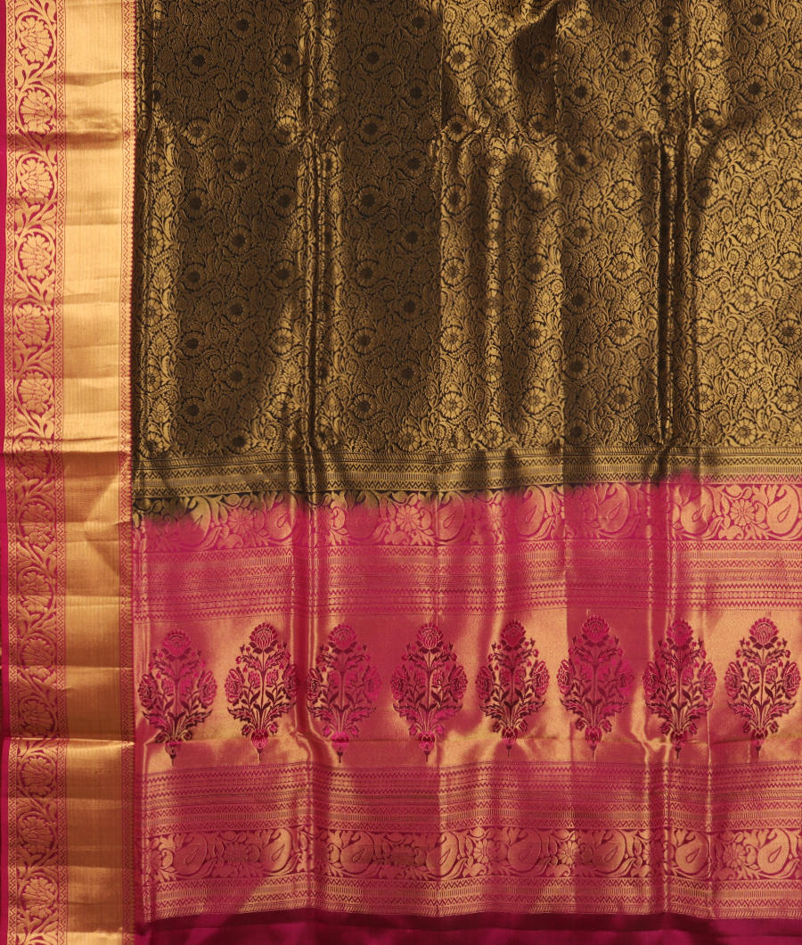 Black Soft Silk Saree T2751414