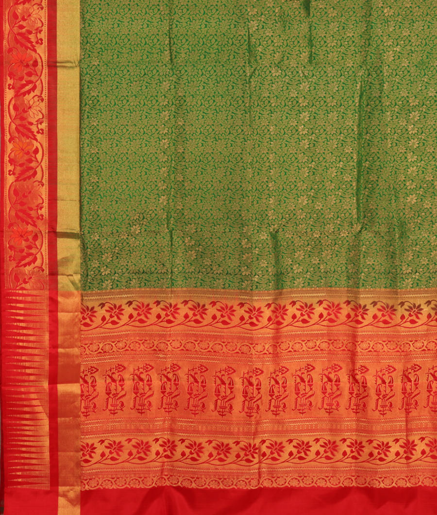 Green Soft Silk Saree T2758184
