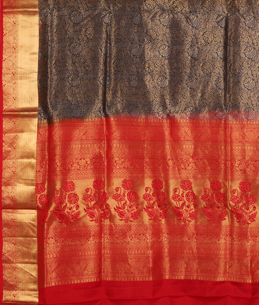 Blue Soft Silk Saree T2944084