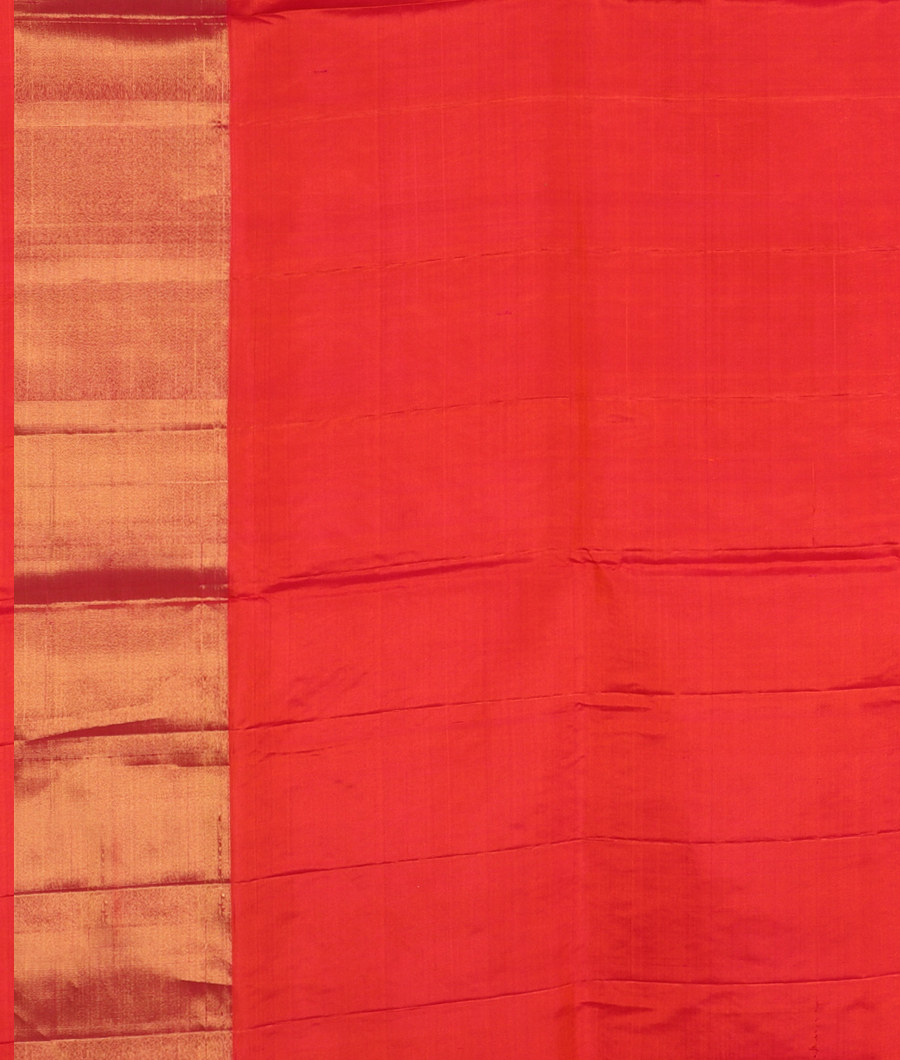 Pinkish Orange Soft Silk Saree T2944033