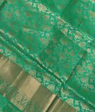 Bluish Green Soft Silk Saree T3016631