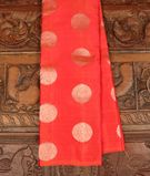 Pinkish Orange Handwoven Kanjivaram Silk Saree T3047811