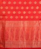 Pinkish Orange Handwoven Kanjivaram Silk Saree T3047814