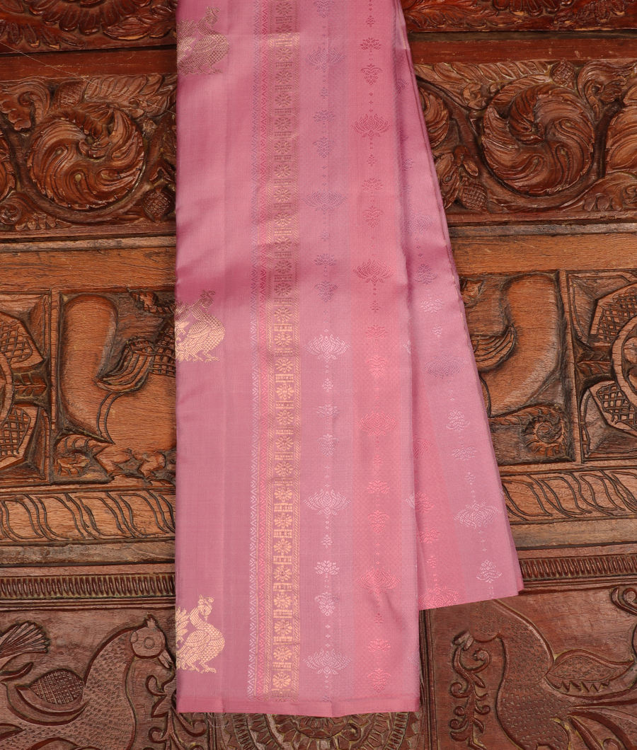 Lavender Handwoven Kanjivaram Silk Saree T304785-image