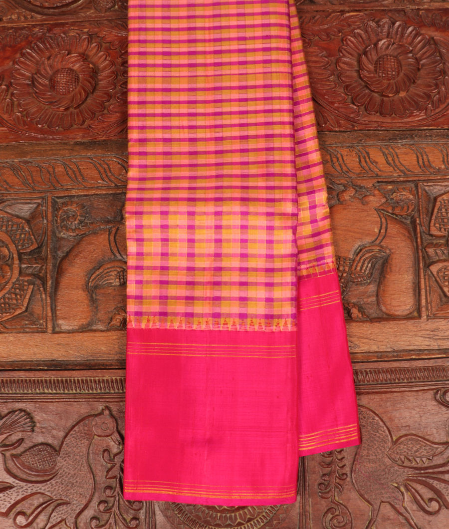 Multicolour Handwoven Kanjivaram Silk Saree T291663-image