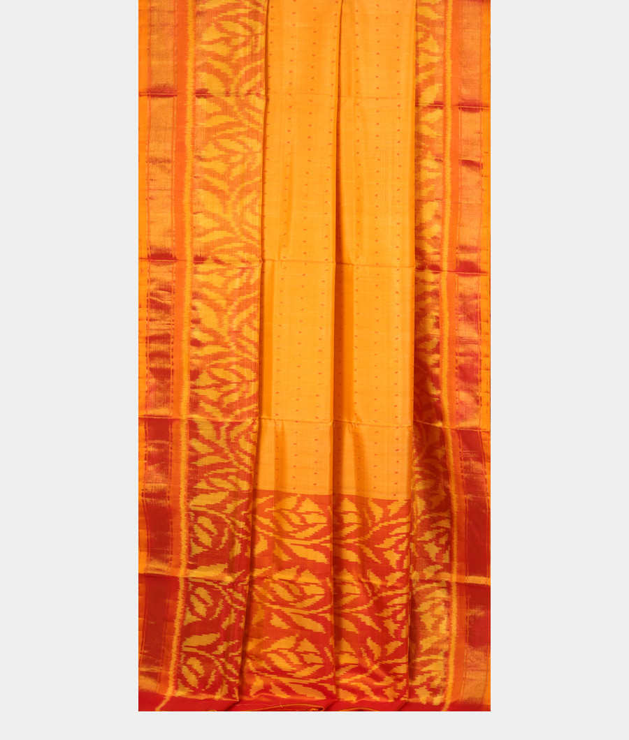 Yellow Patola Silk Saree T2878612