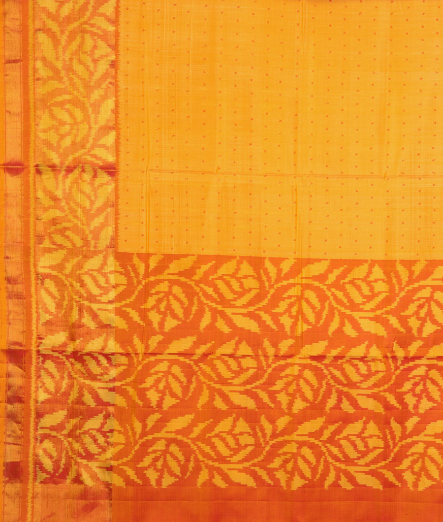 Yellow Patola Silk Saree T2878614