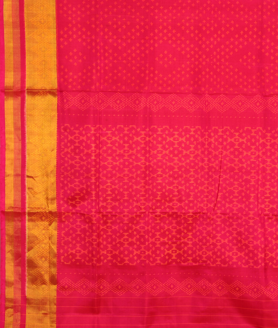 Magenta Patola Silk Saree T2878544
