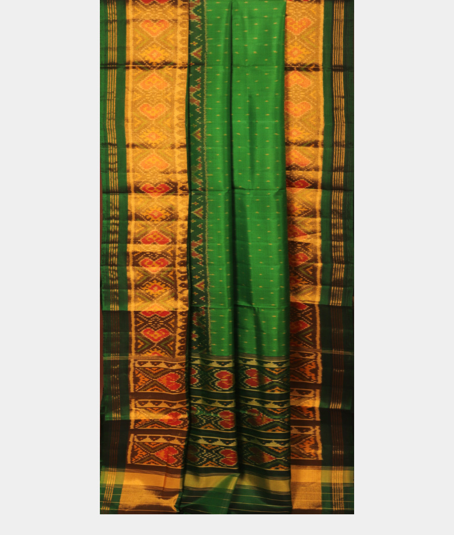 Green Patola Silk Saree T3040002