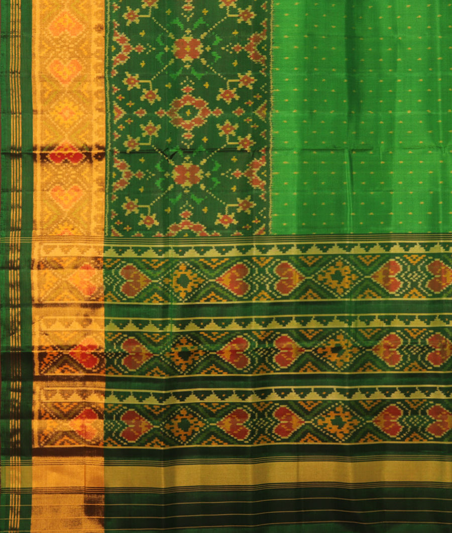 Green Patola Silk Saree T3040004