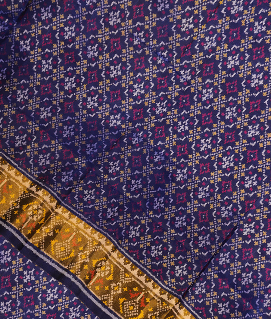 Blue Patola Silk Saree T304019-image